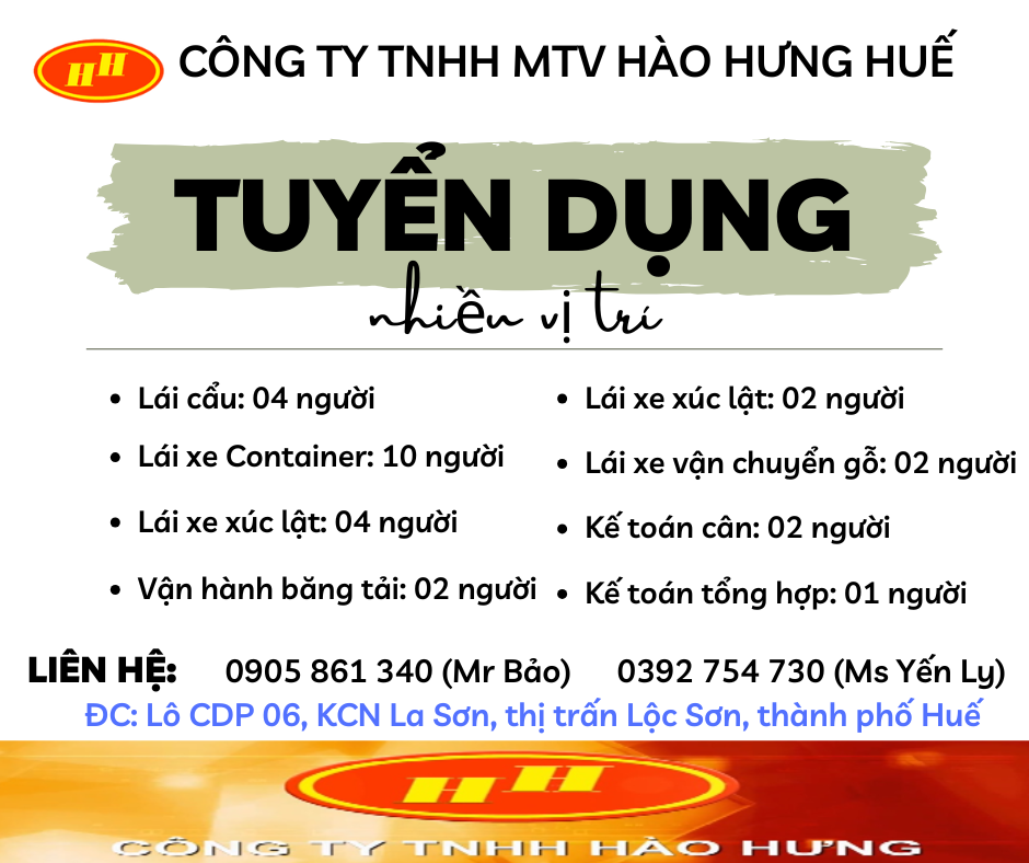 CÔNG TY TNHH MTV HÀO HƯNG HUẾ 